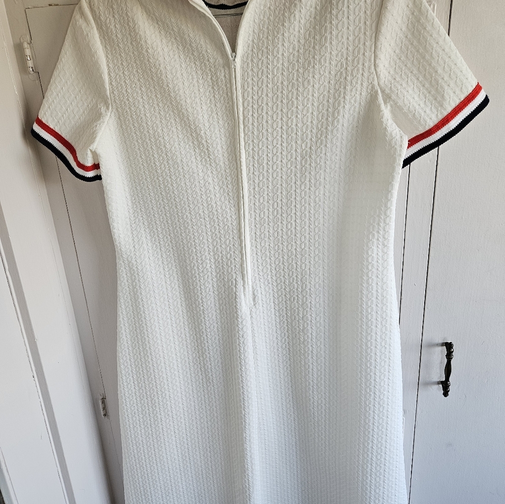 White with stripes retro dress Size XL - Picture 9 of 11